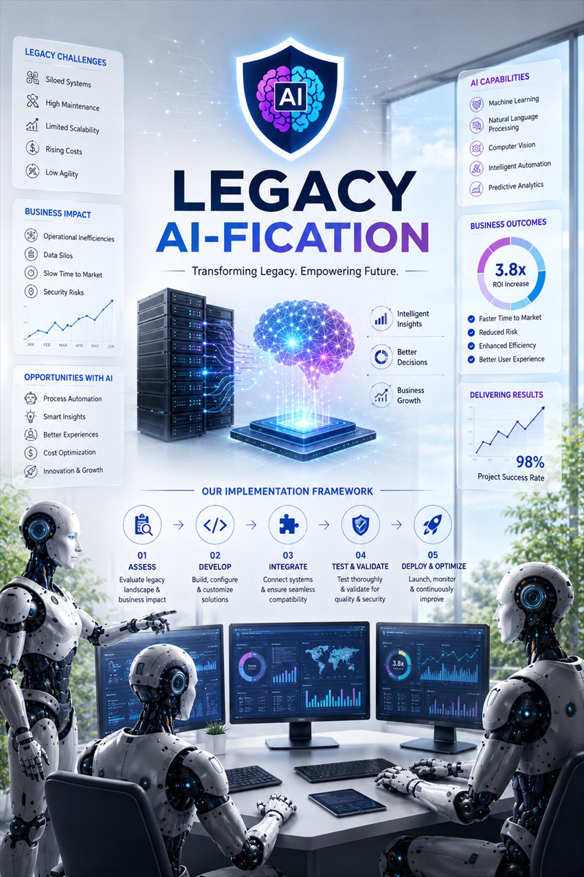 Legacy AI-fication services by Bellatrix Systems — transforming legacy systems by embedding AI